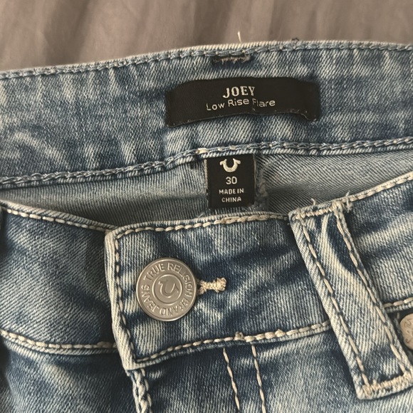 True religion low rise flare jeans size 30 - Picture 3 of 3